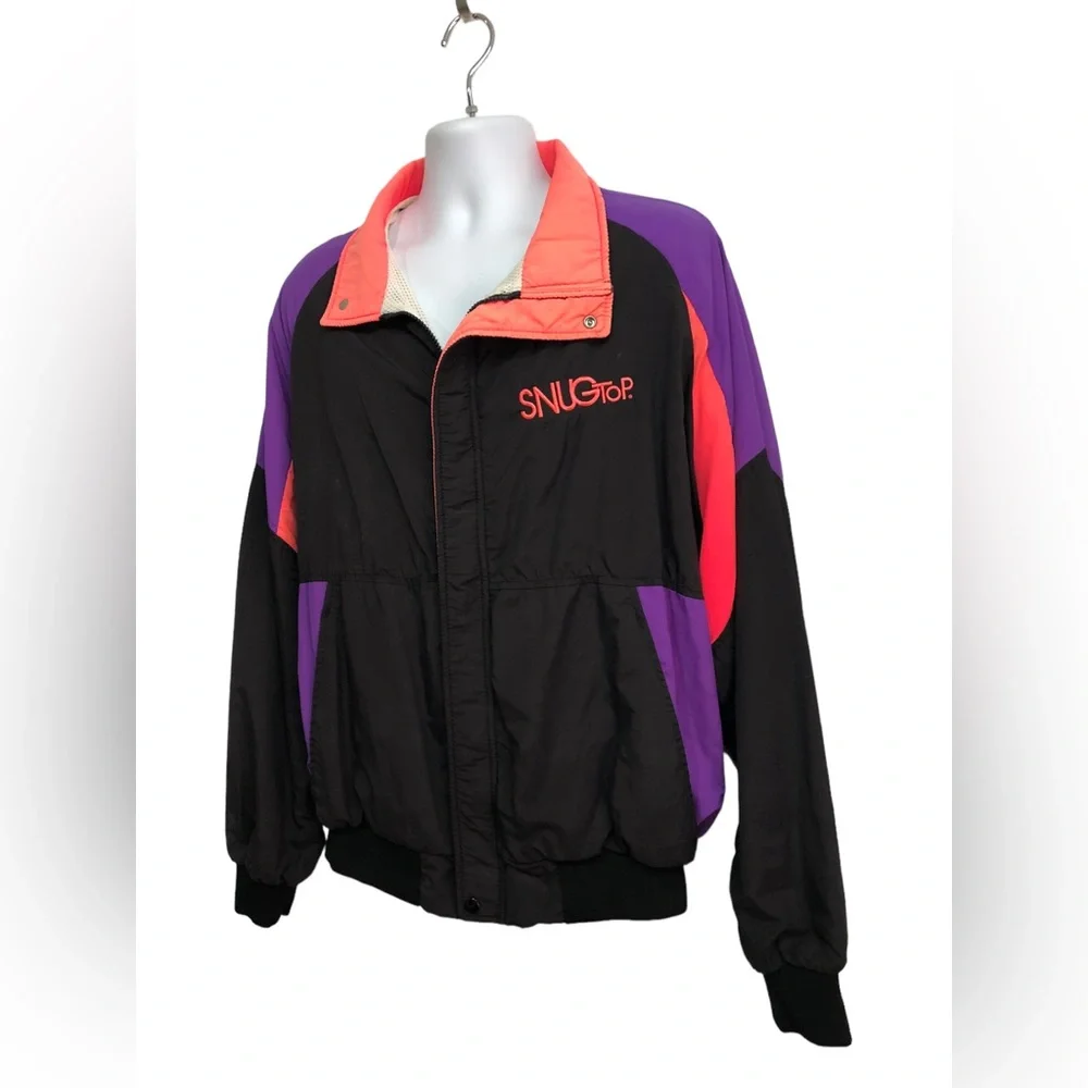 Rare! Vintage 80’s 90’s SNUG TOP Promo Jacket Dunbrooke USA Zip Coat 2XL